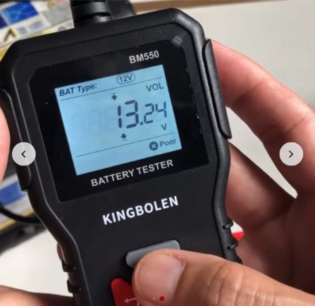 testador de baterias CCA e resistência interna
