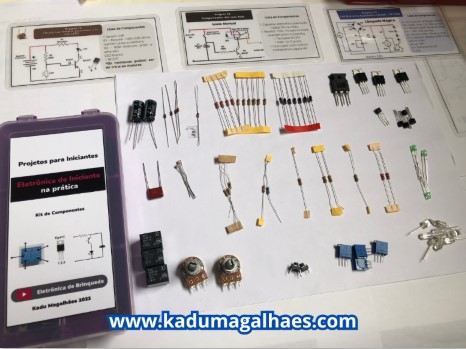 kit de componentes eletrônicos