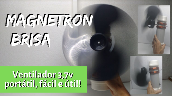 magnetron brisa ventilador caseiro